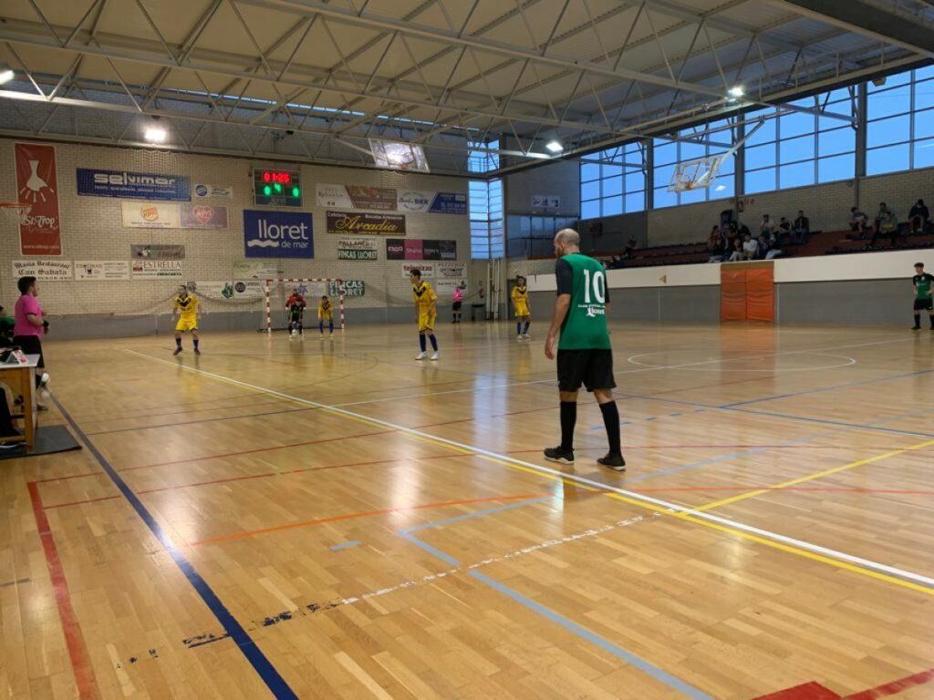 Un moment del partit contra el Badalona (Club Futbol Sala Lloret)