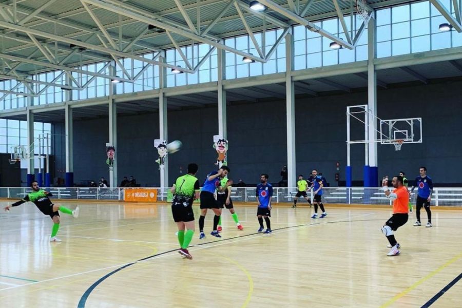 Un moment del partit (Club Futbol Sala Lloret)