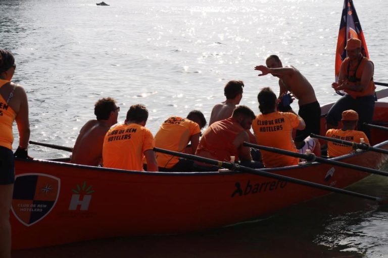 Entrenament del club de rem Hotelers.