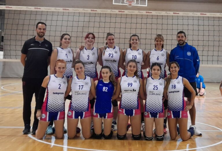 El sènior al partit d'aquesta jornada (Club Voleibol Lloret)