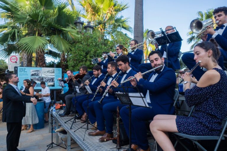 La cobla Bisbal Jove a la Festa Major d'aquest 2022 (Ajuntament de Lloret de Mar)