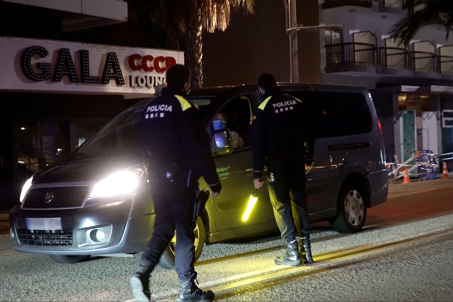control policia local toc de queda