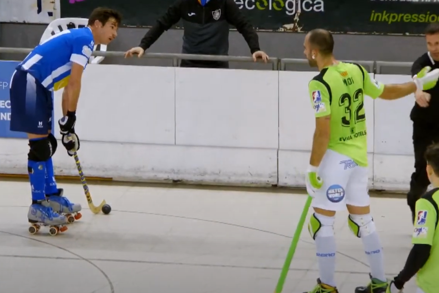Víctor Crespo, al partit d'ahir (OK Liga TV)