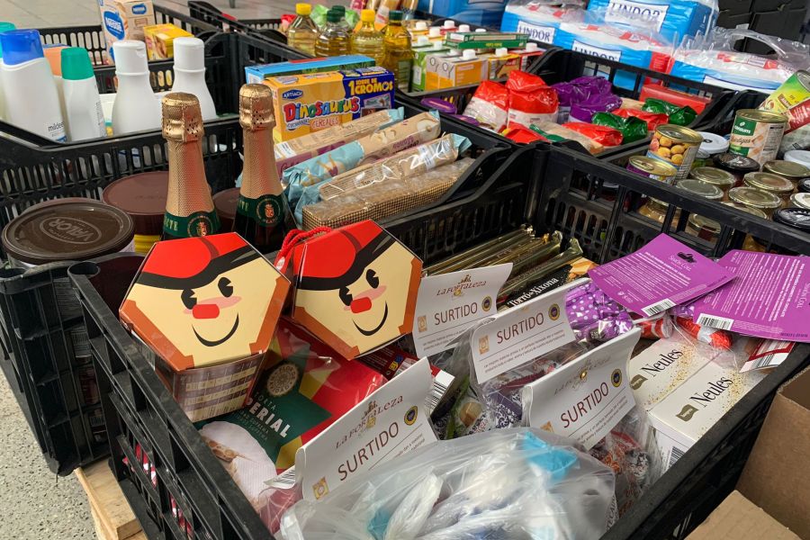 Detalls dels aliments donats per Lloret de Dalt.