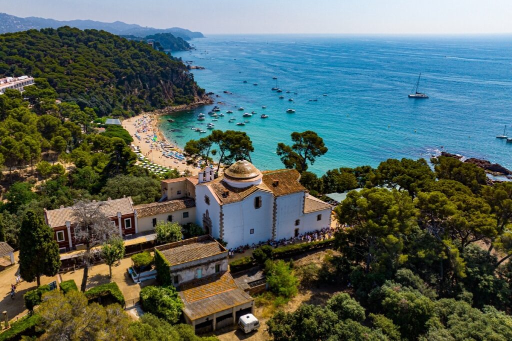Diada de Santa Cristina, a vista de dron