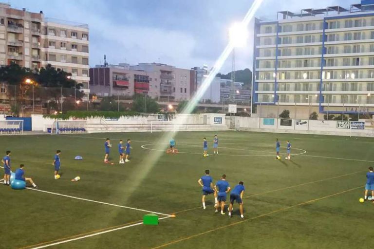 entrenament club futbol lloret agost 2020