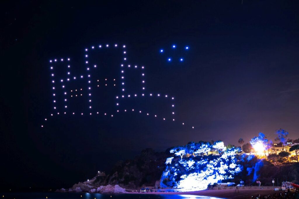 espectacle de drons de l'empresa Umiles