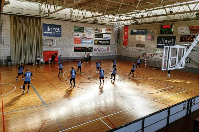 Un entrenament de futbol sala l'octubre del 2020 (Club Futbol Sala Lloret)