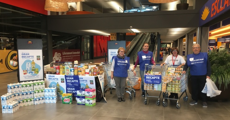12 tones d’aliments recollides en el Gran Recapte a Lloret de Mar