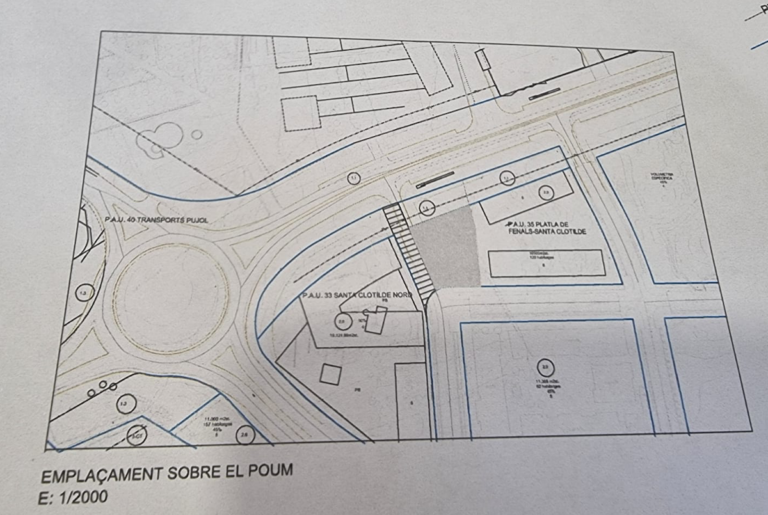 El plànol d'on aniran els habitatges de lloguer accessibel