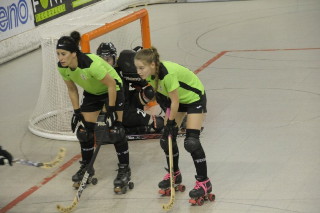 Un partit del Club Hoquei Lloret femení aquesta temporada (CHLL)