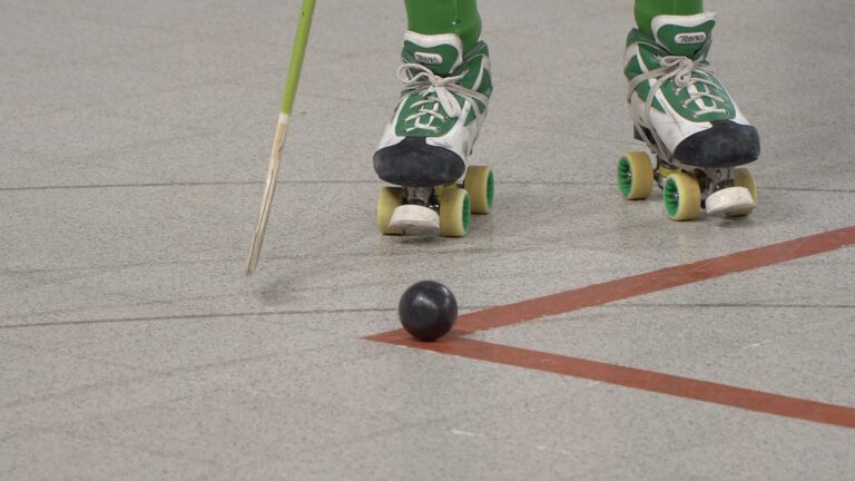 Uns patins del Club Hoquei Lloret