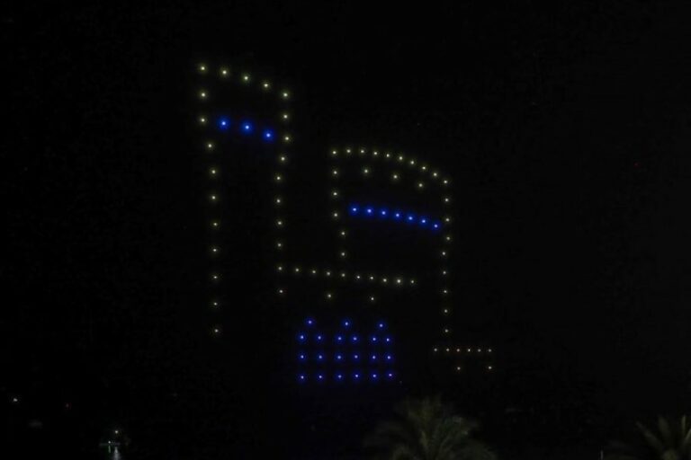 El castell d'en Plaja, al Lloret Drone Festival (Ajuntament de Lloret de Mar)