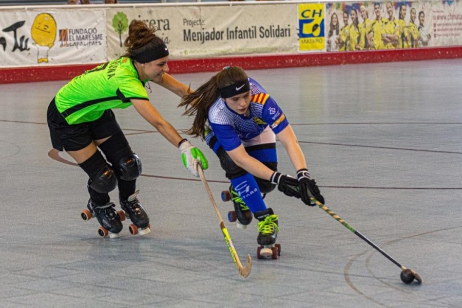 El partit entre el Club Hoquei Lloret i el Mataró (Federació Catalana de Patinatge)