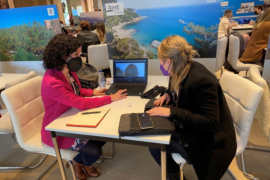 Montse Belisario, en les accions promocionals de Madrid.