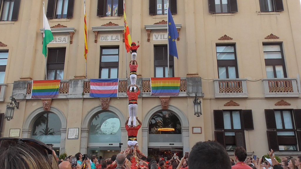 Els Maduixots, en la diada castellera del 2022.