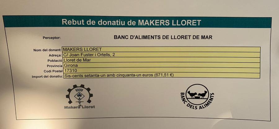 Entrega xec Makers Caritas