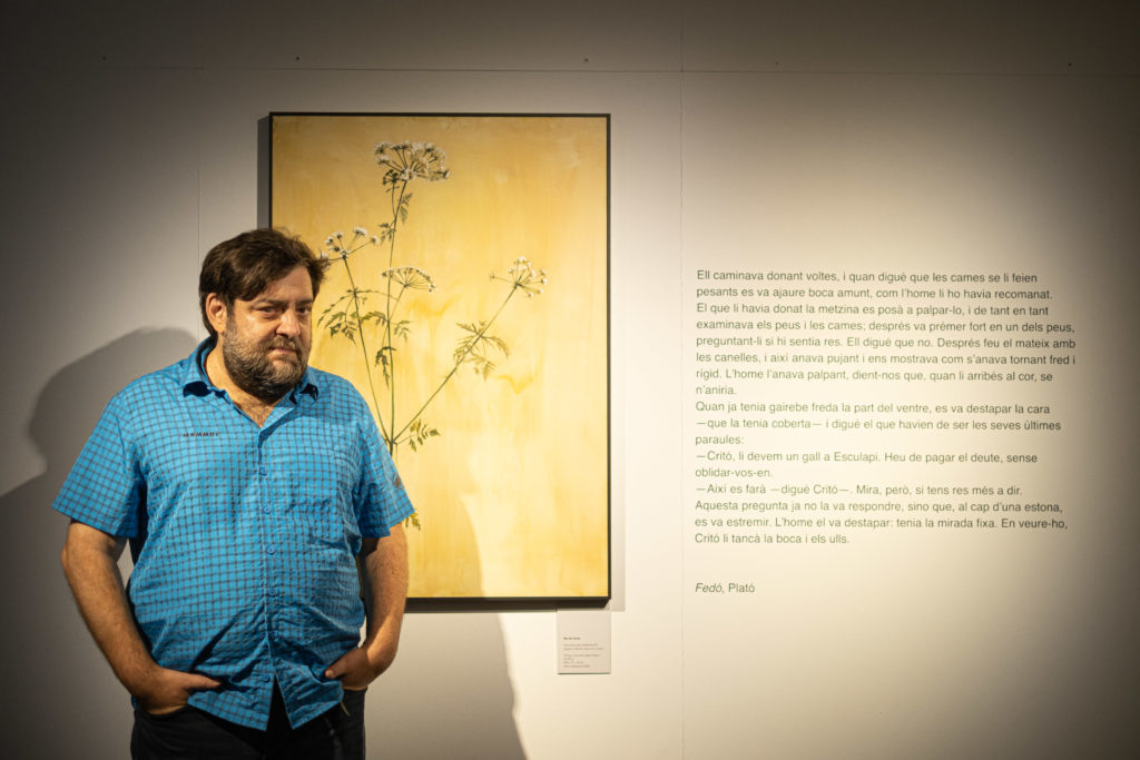 Manel Bayo, en l'exposició 'Contra natura' a Girona (Diputació de Girona).