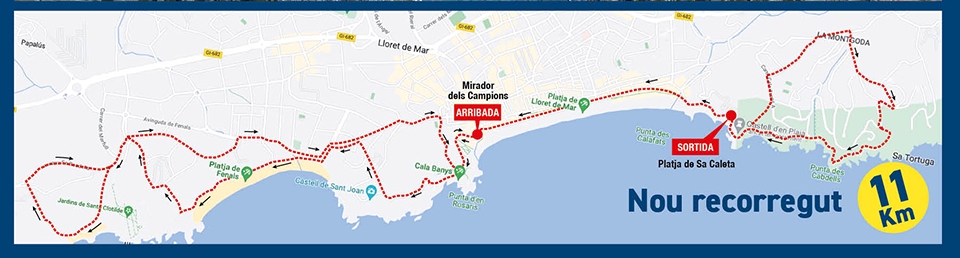 mapa de la Marxa de les Platges