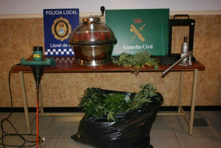 Desmantellen una plantació de marihuana i un laboratori d’haixix en un xalet de La Soleia