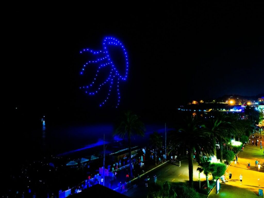 Una medusa, al Lloret Drone Festival (Ajuntament de Lloret de Mar)