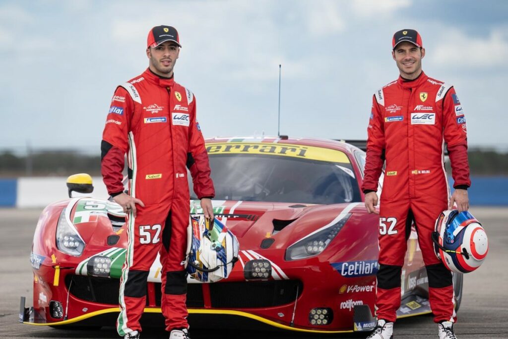 Miguel Molina i Antonio Fuoco (Ferrari)