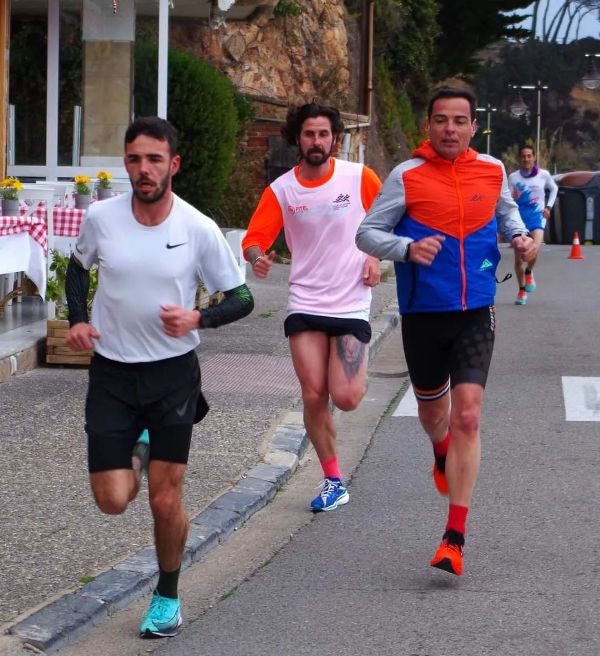 Romeo, Mullera i Bernat, a la cursa de Tossa.