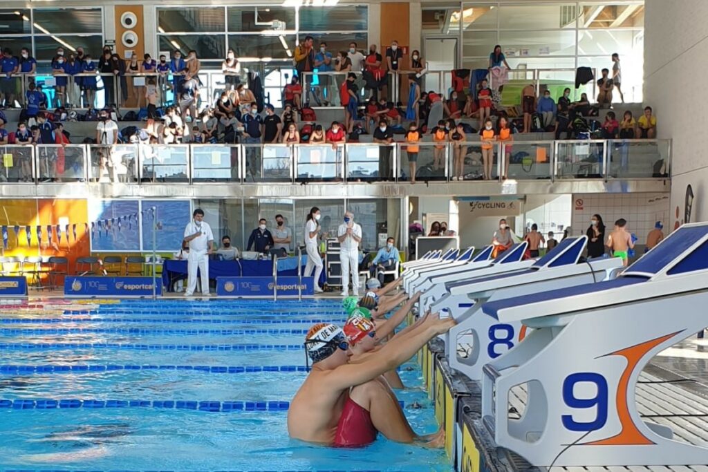 Un moment del campionat d'aquest cap de setmana (Club Natació Lloret)