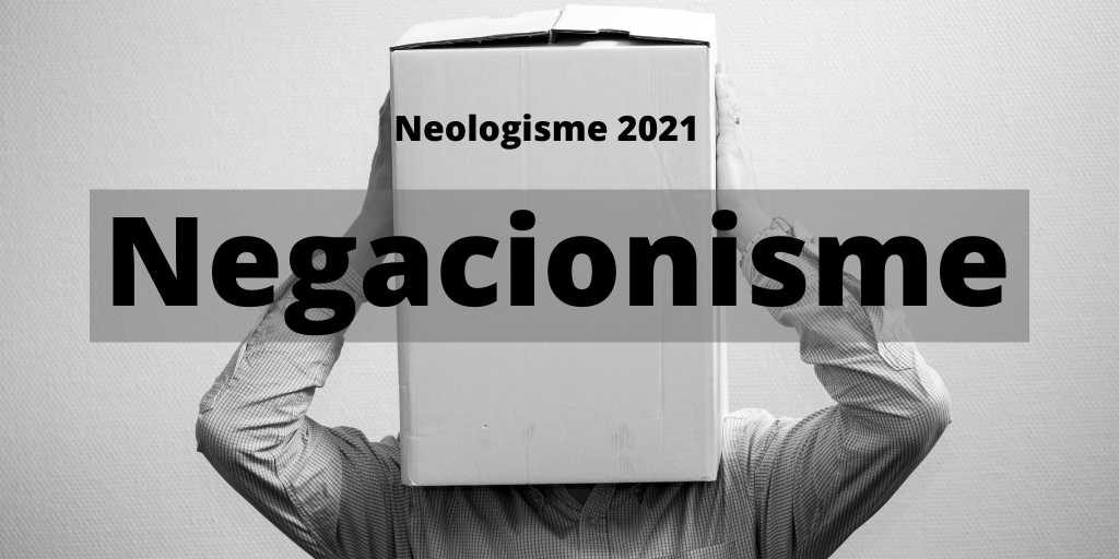 La paraula 'negacionisme', escollida a la votació.
