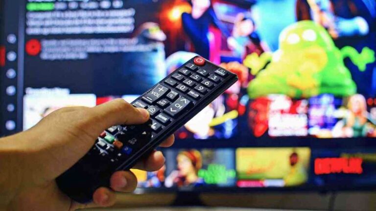 Un usuari, mirant Netflix.