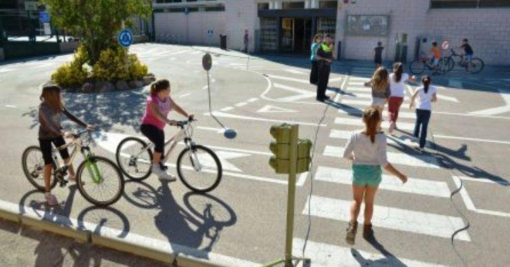 Els alumnes de primària fan activitats d’educació viària aquesta setmana