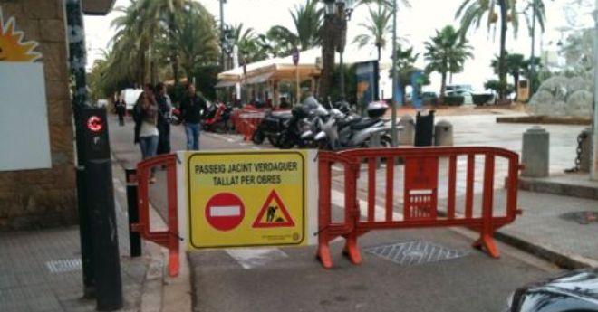 Ja han començat les obres de remodelació de l’interior del passeig