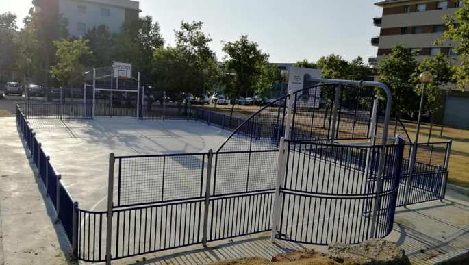 La nova pista multiesportiva del barri de Puigventós estarà a punt a finals d’any