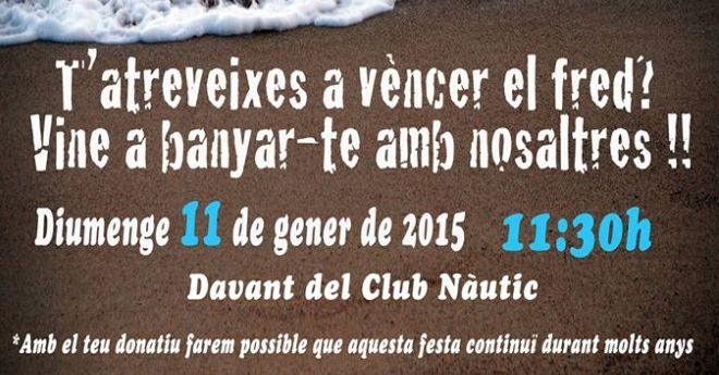 Diumenge el Club Natació Lloret organitza el Primer Bany de l’Any
