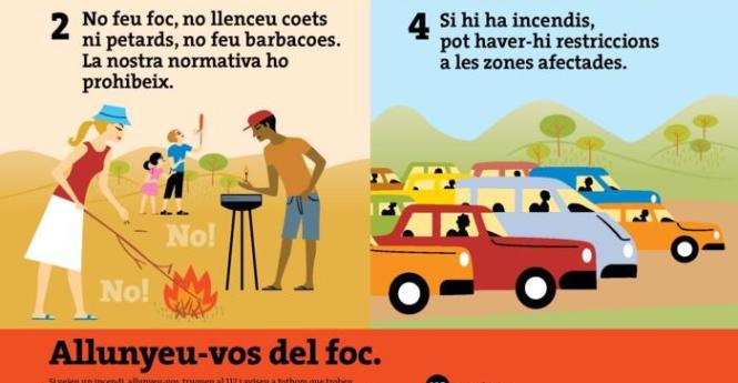 Protecció Civil inicia la campanya de prohibició de fer foc al bosc fins al 15 d’octubre