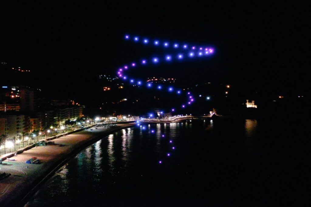 Proves del Lloret Drone Festival a la platja de Lloret