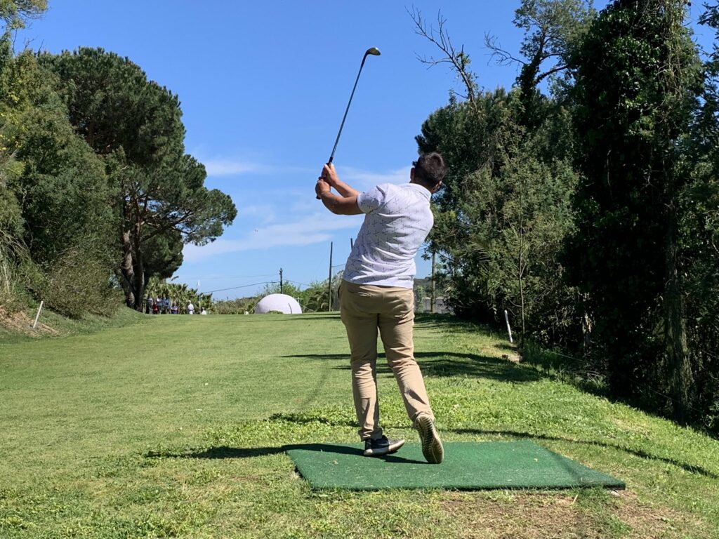 Un dels participants de l'International Catalan Open de Pitch&Putt