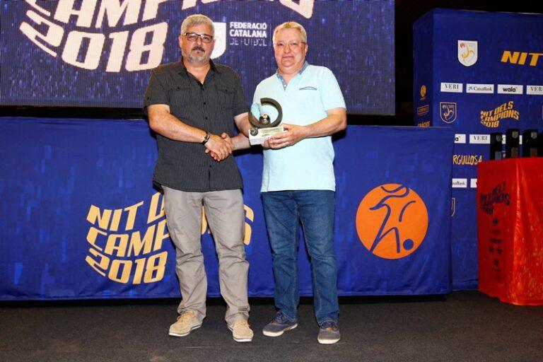 Josep Maria Ribera, premiat a la Gala de la Nit dels Campions