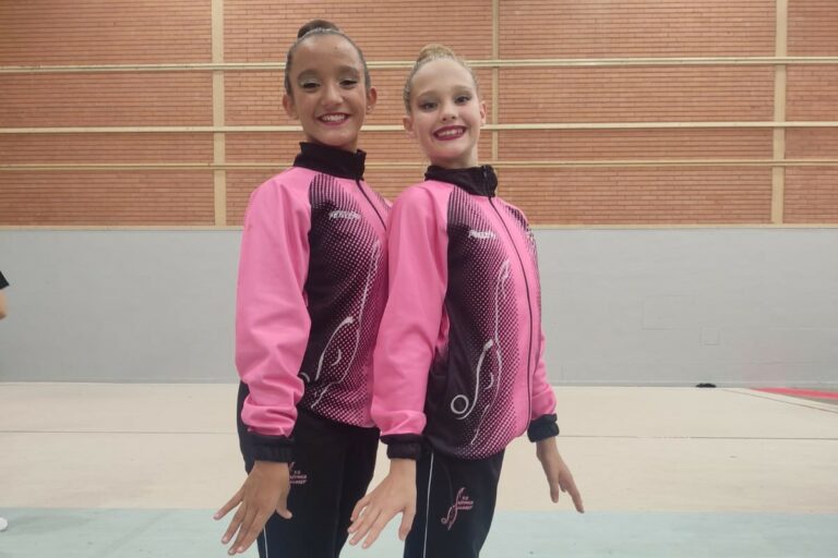 Alazne Rozas i Marina Poch (Escola Gimnàstica Rítmica Lloret)
