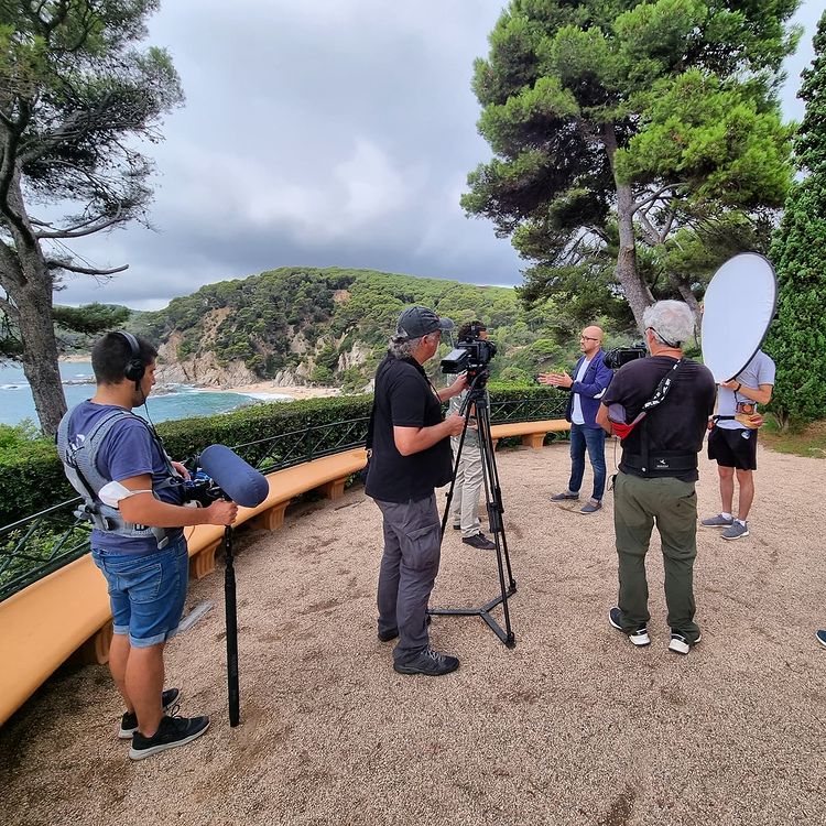 Gravació del reportatge 'Jardines con historia' de RTVE (Lloret Turisme)