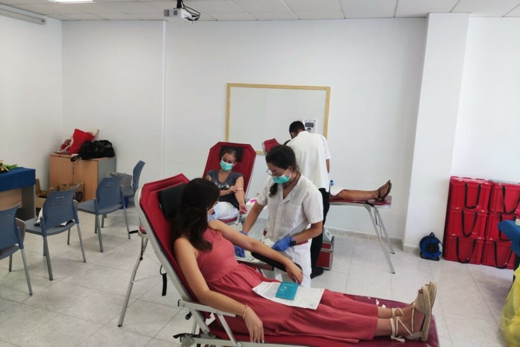 Donació de sang al centre cívic del Rieral