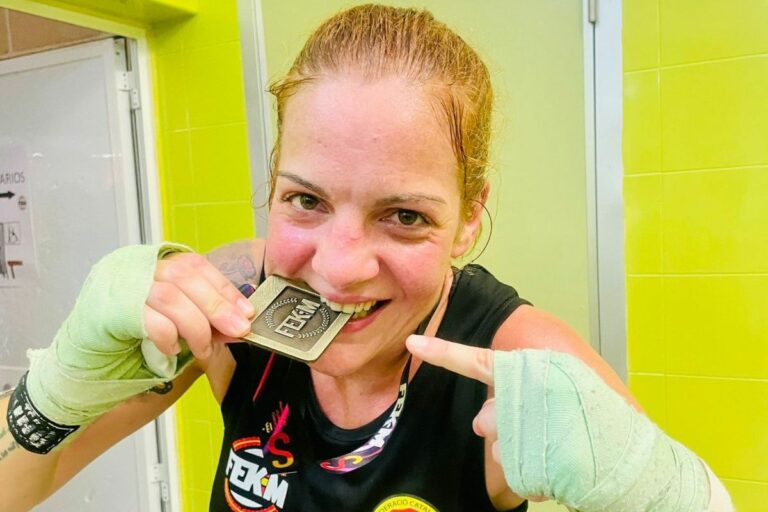 Sara Gascons, amb la medalla d'or
