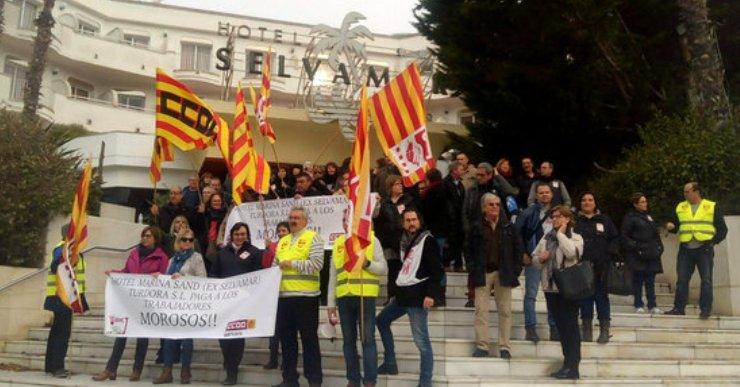 Els empleats del Marina Sand (antic Selvamar), en vaga fins que l’empresa els pagui