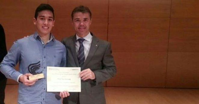Sergi Font, reconegut per la Generalitat com a jove promesa de l’esport gironí