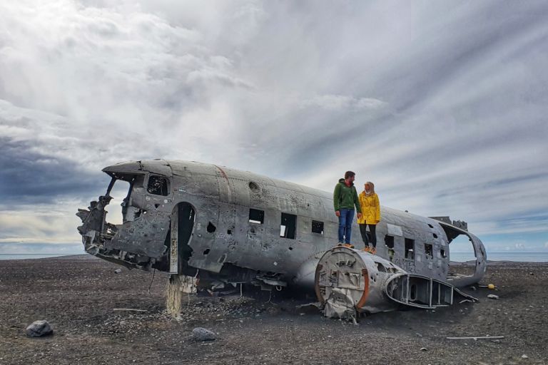 solheimasandur plane wrec Islandia mochila espalda