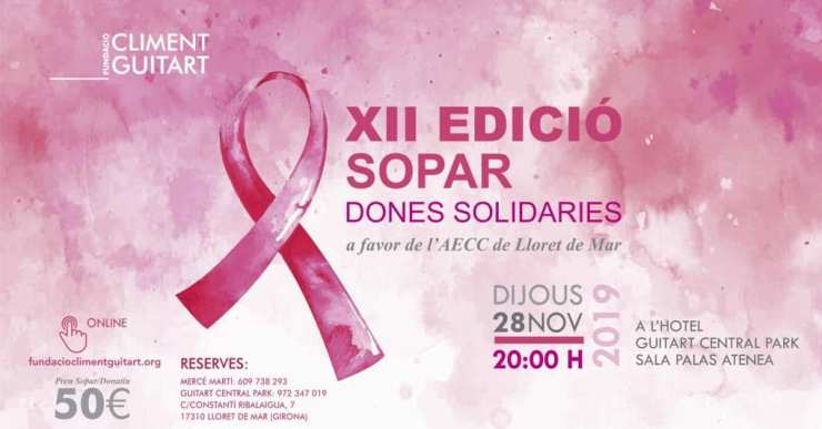 270 dones i llista d’espera al Sopar de Dones Solidàries contra el càncer de mama