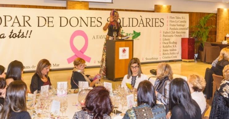 El sopar de dones contra el càncer de mama va recaptar 3.500 euros
