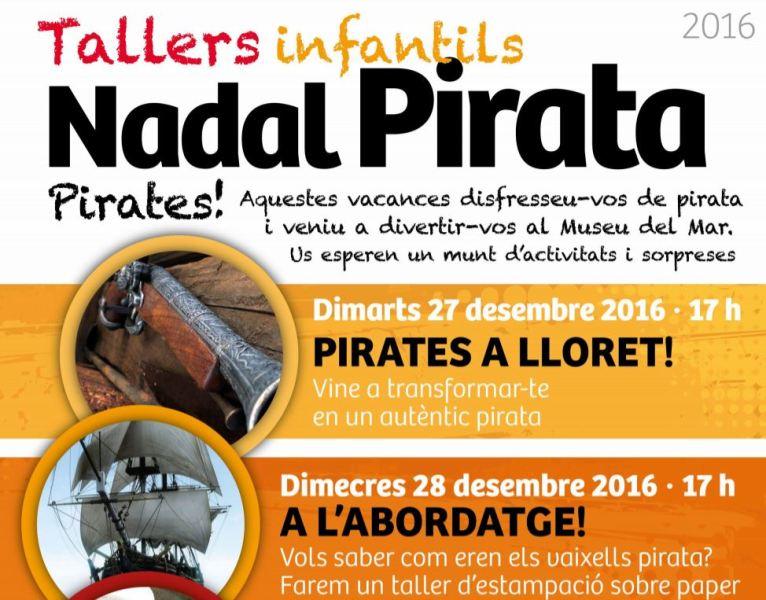 El Museu del Mar ofereix quatre tallers sobre pirates durant les festes de Nadal