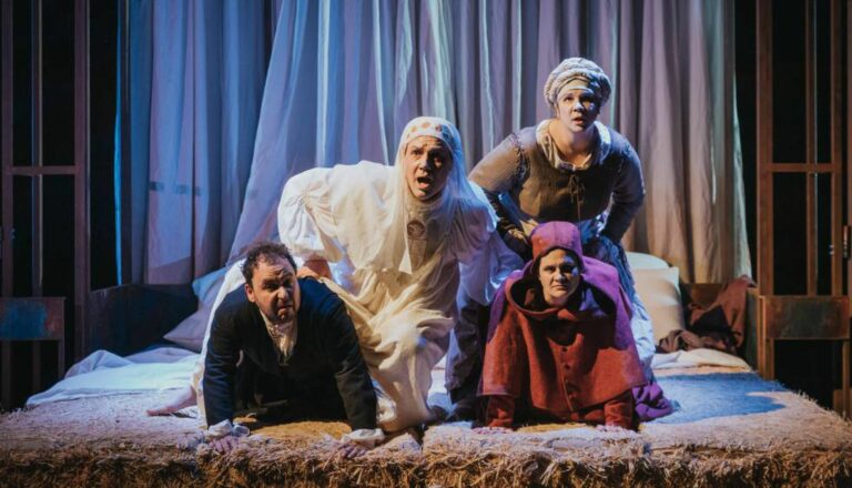 Un instant de l'obra de teatre de La Calórica.