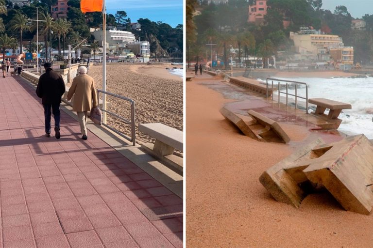 El temporal Glòria, un any després, a Lloret de Mar